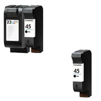 compatible multipack hp deskjet 710c printer ink cartridges 3 pack -51645a