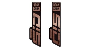 Kit de pegatinas rockshox sid ultimate 27 5  y 29  negro brillante   cobre mate