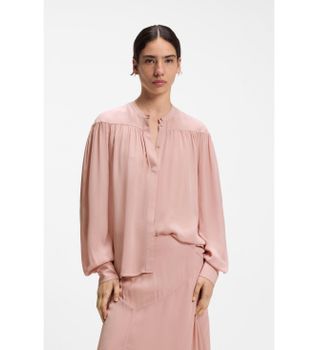 BOSS para mujer. 50564732 Blusa Bethena rosa (42), Casual, Viscosa, Manga larga