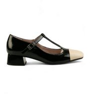 hispanitas para mujer bhi243667 zapatos de piel t-strap negro 36 3 a 5cm hebilla casual
