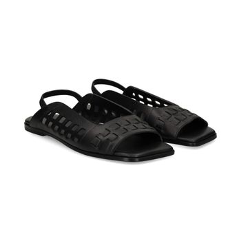 Vic Matie Sandalias Planas Mujer - Negro Talla 40