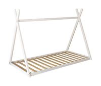 cama tipi infantil blanca 190x90cm valentin