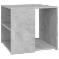 mesa auxiliar madera contrachapada gris hormigon 50x50x45 cm vidaxl
