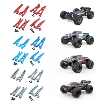 8pcs Piezas de actualización para MJX H16 16207 16208 16209 16210 Set de brazos de suspensión superior e inferior delant