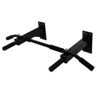 barra de dominadas - equipo para fitness en interiores - hierro - negro 94x51cm