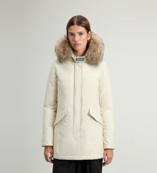 Woolrich para mujer. CFWWOU0652FBUT3128 Parka Luxury Arctic Raccoon beige (XS), Casual, Poliéster