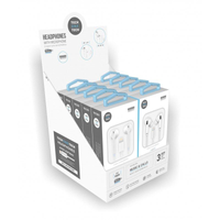 tech one tech auriculares con microfono tec1203 blanco 10 unidades