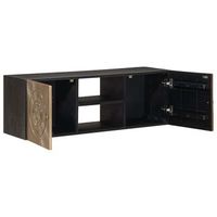 mueble de tv  mueble de salon  gabinete de tv con estante con puerta laton 105 x 30 x 35 cm