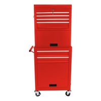carro de herramientas - organizador para taller - acero - rojo 60x33x110cm