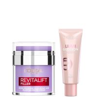 loreal paris hyaluronic filler water cream  lumi glotion bundle various shades - 901 fair glow