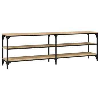 Mueble De Tv Madera Contrachapada Roble Sonoma 160x30x50 Cm