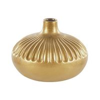 florero decorativo de gres dorado 20 cm accesorio glamuroso cercei