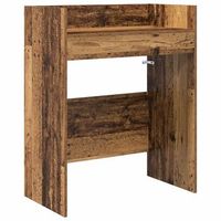 mesa de dj madera envejecida 102 x 45 x 102 cm vidaxl