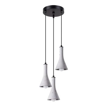 Lámpara colgante alna 3 luces , cemento