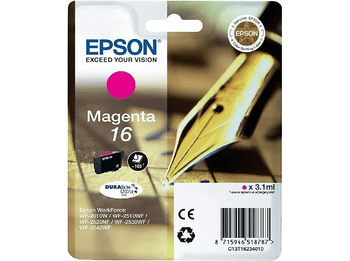 Epson 16 - Magenta para WorkForce WF-2010, WF-2510, WF-2520, WF-2530, WF-2540, WF-2630, WF-2650,