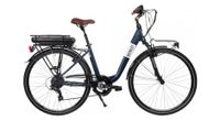 bicicleta electrica urbana mixta bicyklet claude shimano tourney 7v 500 wh 700 mm azul noche mate marron t 48 cm 167 185 cm   producto reacondicionado