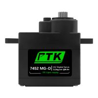 ptk votik 7452 mg-d 9g servo digital de metal de engranajes para aviones de ala fija de epp helicoptero rc