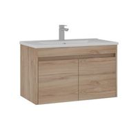 mueble para lavabo  - 85 x 45 x 52 cm - roble