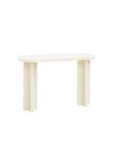 consola de microcemento tono blanco roto 120x80cm