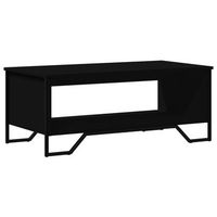 mesa de centro de diseno moderno y contemporaneo 100 x 51 x 40 cm madera de ingenieria negra y metal dec039570
