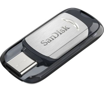 SANDISK Ultra USB Type C Memory Stick - 32 GB, Black, Black