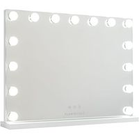 espejo tocador 15 led 3 modos flamingueo 58x43x12cm blanco