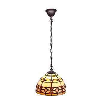 Colgante De Techo Menor D. 20cm   Cadena Tiffany  Marfíl