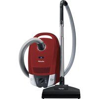 miele compact c2 cat  dog powerline cylinder vacuum cleaner - autumn red red