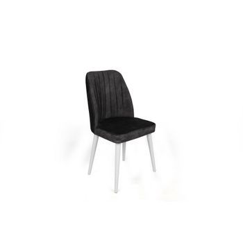 Set 2 Sillas Alfa-497 V2 Antracita Blanco