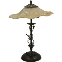 sobremesa peruggia 2xe14 al55xd44cm cristal cuero
