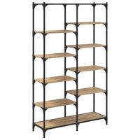 estante de libros 9 niveles 100 x 32 x 170 cm roble artisan vidaxl