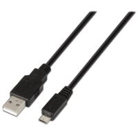 aisens a101-0027 cable micro usb 20 a usb-a 08m negro