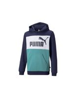 sudadera puma essential colorblock boys blue