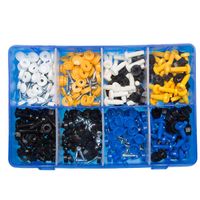 box of 200 assorted number plate caps  screws nuts - qty 200