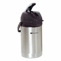 cafetera espresso manual bunn 321250000 25 l lever-action termo acero negro