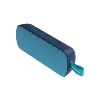 Sunstech Brick Large. Altavoz TWS portátil 10W. Resistente al Agua IPX7. Radio FM, Bluetooth V5.0, Reproductor MP3 Mediante Tarjetas de Memoria. Color Azul.