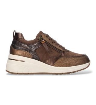 Refresh para mujer. 17617702-CAMEL Zapatillas 176177 marrón (39), 5 a 8cm, Cremallera, Casual