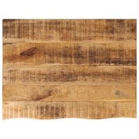 tablero de mesa borde natural madera maciza mango 80x60x38 cm vidaxl