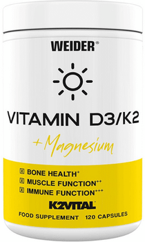 Weider Vitamin D3/K2 120 Cápsulas