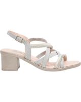 de 24 horas sandalias tacon comodo relax crema-twis panna