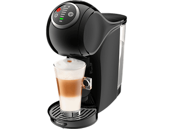 Cafetera de cápsulas - De'Longhi Nescafé Dolce Gusto Genio S Plus EDG315.B, 1600 W, 15 bar, 0.8 l, Sistema Thermoblock, Calentamiento 30 s, Conrol LED