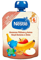 naturnes nestle bolsa de frutas manzana platano y avena 90 gr