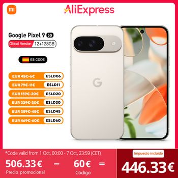 Google Pixel 9 5G Versión Global Google Tensor G4 Pantalla AMOLED 6,3