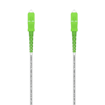 AISENS A152-0498 cable de fibra optica 10 m SC/APC G.657.A2 Blanco