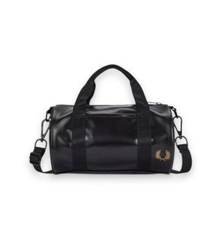 Fred Perry para hombre. L1400 Bolsa de deporte Classic mini negro, dorado (OSFA), Casual, Poliéster Reciclado, Sostenible