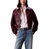calvin klein jeans chaquetas a-cropped crinkle fa lv047c518g para mujer