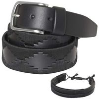 pelpe cinturon polo negro gs1 negro para hombre