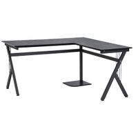 mesa de ordenador 155x130x76 cm negro