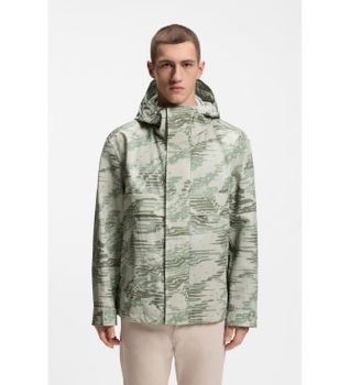 BOSS para hombre. 50556209 Chaqueta Relaxed Fit gris (52), Casual, Poliéster