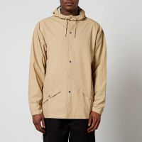 rains coated-shell hooded jacket - m
